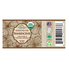 US Organic 100% Pure Peppermint Essential Oil - USDA Certified Organic - 10 ml - w/Improved caps and droppers (More Size Variations Available)