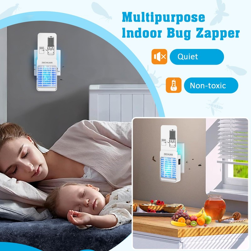 2-in-1 Fly Insect Traps Indoor and Mosquito Trap, Electric Bug