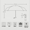 TVVTO Lightweight Folding Umbrella, Ultra Lightweight Portable Folding Umbrella, Cute