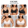 OEAK Womens Wireless Bras Comfortable Push Up Bra No Underwire