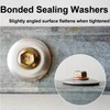 LEPEVNEY 14x4.8x2.8mm Bonded Sealing Washers Stainless Steel EPDM Rubber Backed