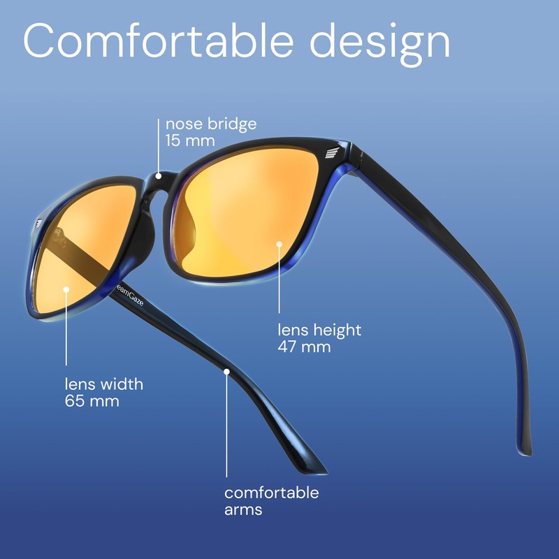 DreamGaze Blue Blocking Glasses for Better Sleep, Anti Blue Light