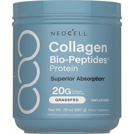 NeoCell Collagen Bio-Peptides Powder – 20g Collagen per Serving, Unflavored, Supports Active Lifestyle & Superior Absorption, 20oz (567g)