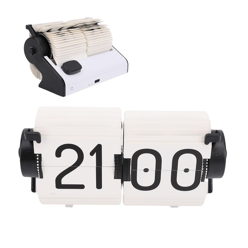 Jiawu Flip Clock, Retro Digital Flip Down Clock with Counting