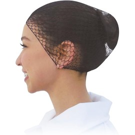 DIKEN Paquete de 24 Red Para Cabello, Negro - Grado Alimenticio, Malla Elástica Ajustable. Protector para Pelo de Uso Rudo