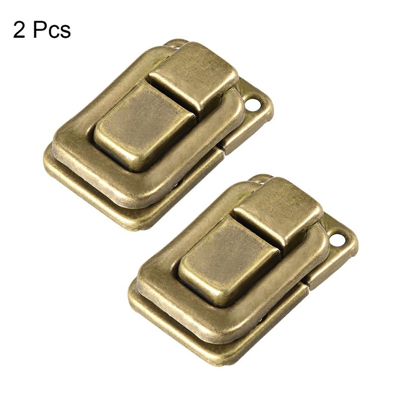sourcing map Toggle Catch Lock, 38mm Retro Decorative Brass Hasp