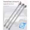 Front and Rear Extended Brake Line Hose Kit Replace 89715