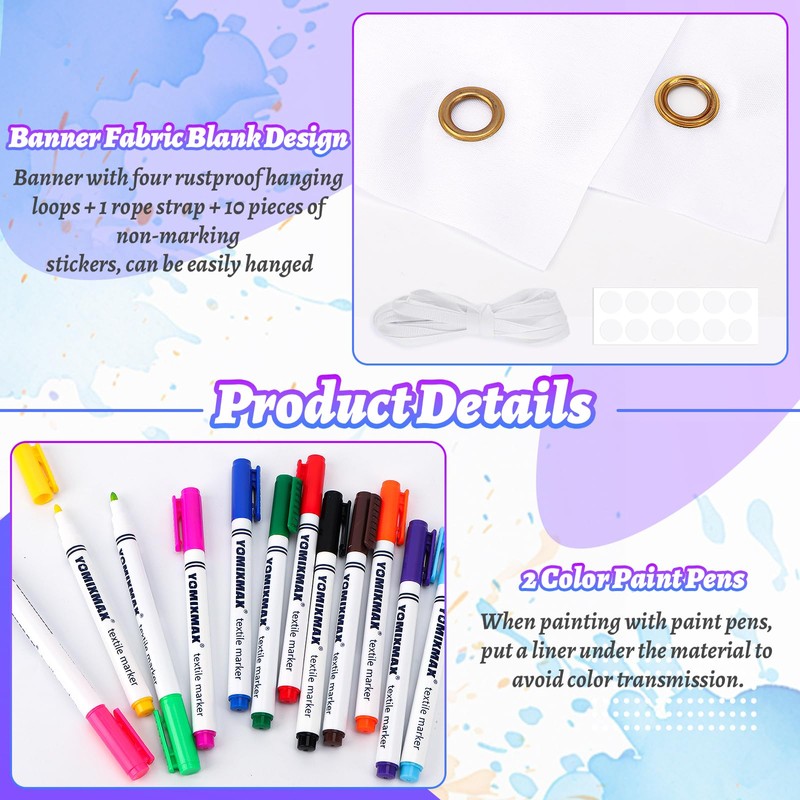 300 x 100 cm Blank Banner with String without Sticker
