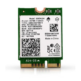 HighZer0 Electronics HighZer0 Electronics AC 9560 CNVio Legacy WiFi Adapter for PC | WiFi 5 Dual Band 802.11ac | Up to 1.73 Gbps | Supports Bluetooth 5.1 Windows & Linux | Requires 8-9th Gen Intel CPU | 9560NGW