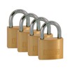 Kasp K12040D4 40 mm Brass Padlock Keyed Alike (Pack of