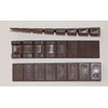 S&S-Shop 30 Furniture Wedges Made of Plastic – Brown –