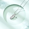 Cremation Jewelry Memorial Urn Necklace for Ashes Feathers Urn Pendant