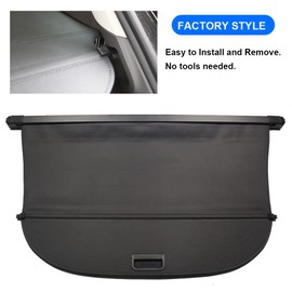 Topraco Cargo Cover for Nissan Rogue Accessories 2021 2022 2023 2024 2025 Rear Trunk Shade Cover Retractable Security Shade Cover(Not fit for Rogue Select and Rogue Sport)