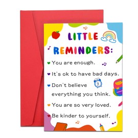 Dorm Room Essentials Back to School Supplies First Day of School Inspirational Cards for Son Daughter Students 1st Day of School Card for Kids Girls Boys Kindergarten Preschool End of Year Christmas