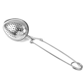 Colador de té de Bola a presión, colador de té de Bola a presión de Acero Inoxidable con asa, infusor de té Suelto Colador de Hojas Filtro difusor Hierbas Especias Gota de Agua Pincher