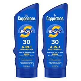 Coppertone Sport Sunscreen Lotion, Broad Spectrum SPF 30 Sunscreen Multi Pack, 7 Fl Oz, Pack of 2
