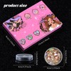 editTime 6 Wheels Mixed Sparkle Nail Art Rhinestones Diamonds Crystals