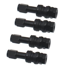 OZXNO VS43 TR43E Tubeless Clamp-in Valve Stems Aluminum Black Tire Bolt-in Valve Stems (4pcs)