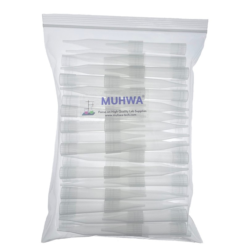 MUHWA 5ml Short Pipette Tip, 5mL Big Diameter Pipette Tips,
