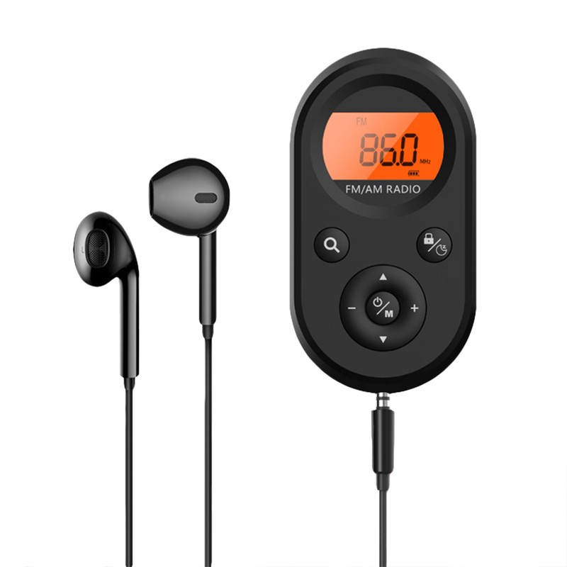 Pocket Radio Mini AM FM Radio Portable Rechargeable Radio for