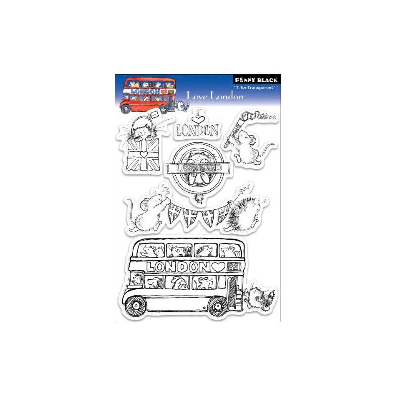 Penny Black Clear Stamp Set, Love London