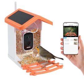 IMYHOO Smart Solar-Powered Bird Feeder with AI Camera - 1080P HD Auto-Capture, Motion Detection & Birds Species Recognition, WiFi Connectivity, for Bird Enthusiasts