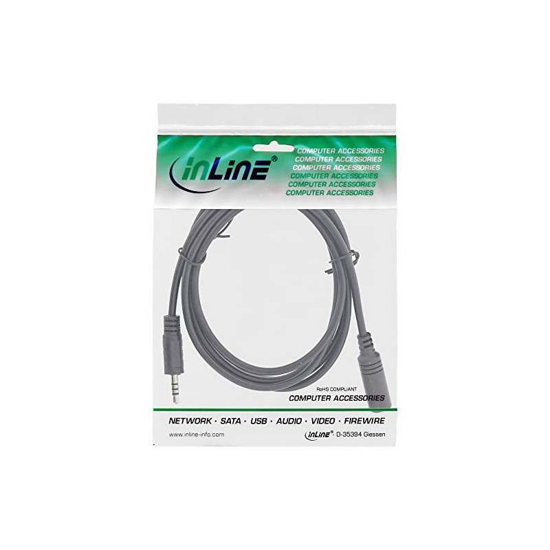 InLine 99308F Jack Adaptor Cable 4-Pin 2.5 mm Male /