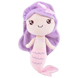 IFHDO Plush Cushion 20 CM, Mermaid Doll, Plush Pillow, Ocean Pillow Toys, Little Kawaii Doll, Cartoon Soft Toys, Soft Toys for Girls, Gifts for Girls （Light pink）