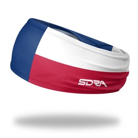 State Flag Headbands - for Workout, Costume, Sports and National Team Accessories (Texas State Flag Tapered Headband)