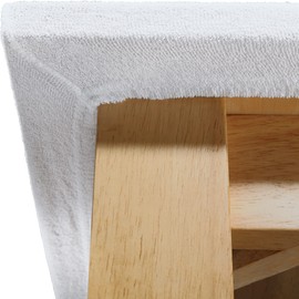 Erwin Müller Terry Table Cover Size 90 x 180 cm, Table Protector, Table Mat, Table Protector - with Elasticated Edging - Non-Slip