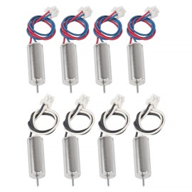 XIITIA 8pcs 615/6x15mm Motor 19000KV Insane Tiny Whoop Drone Frame Brushed Motors 4CW 4CCW Coreless Motor with JST-1.25 Connector for Model Aircraft/UAV/Quadcopter/Toy Aircraft, etc