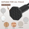 Tension Curtain Rod No Drilling for Window,Adjustable 51-168In,Black | Holds