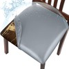 WUSOUPU Leather Seat Covers for Dining Chairs Waterproof Chair Seat