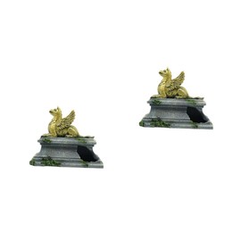 iplusmile 2pcs Aquarium Landscaping Rockery Decor Flying Deity Statue for Fish Tank and Decoration Compact Design for Use for Aquatic Scenes