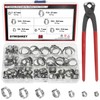 DYWISHKEY 304 Stainless Steel Single Ear Hose Clamps with Pincers