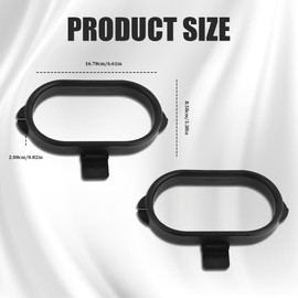 QZTYTY 2PCS Car Trash Bag Hanging with Adhesive, Car Trash Bag Holder, Car Garbage Rubbish Bin Hanging Rack, Practical Car Trash Can Front Seat Interior Accessories Universal for Car Office Kitchens