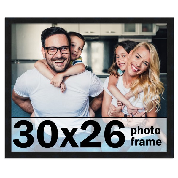 30x26 Frame Black Picture Frame - Complete Modern Photo Frame