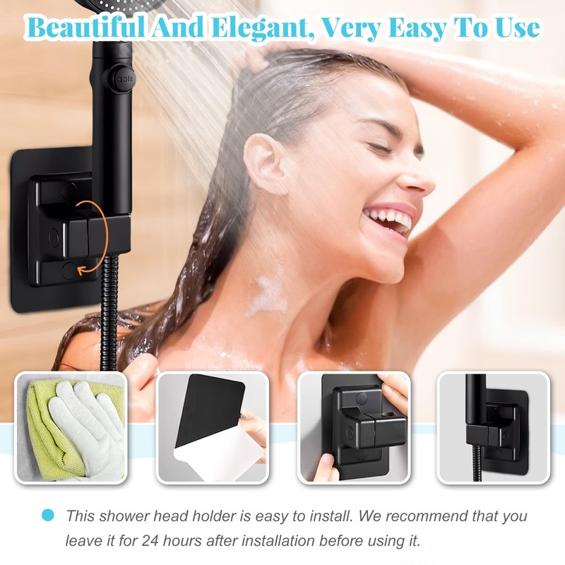 Xinjieda Shower Head Holder, Head Holder Replacement Adjustable Angle Shower