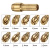 sourcing map 10pcs Brass Collet 0.5-3.2mm Brass Drill Chucks Mini