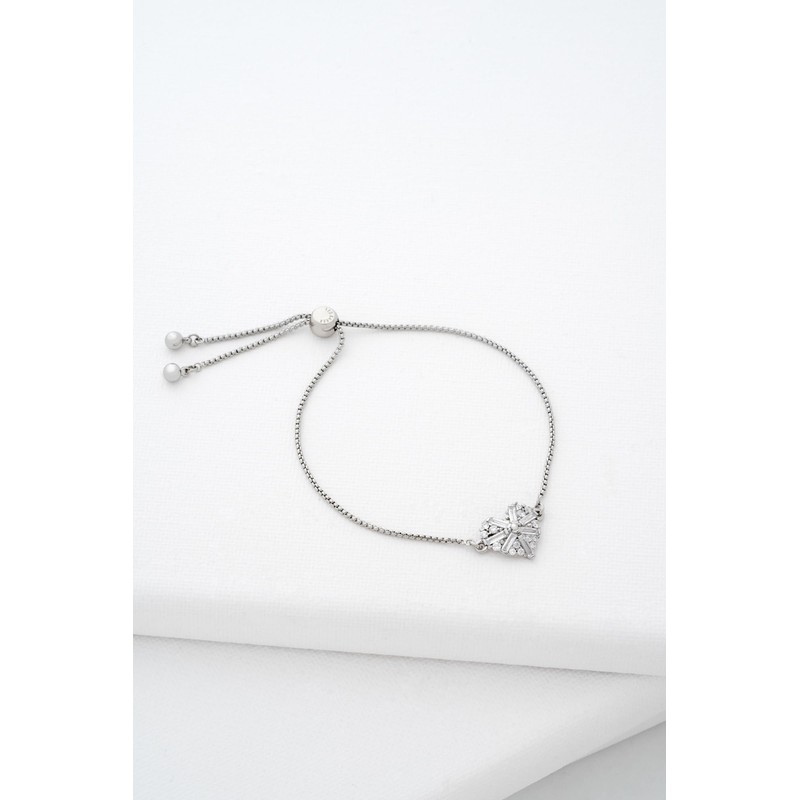 Ted Baker Cherisa Crystal Cluster Heart Adjustable Bracelet for Women