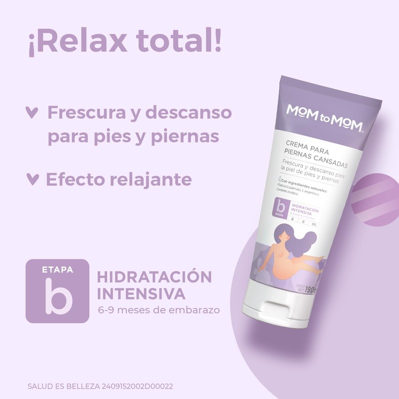 MOM to MOM Crema para Piernas Cansadas ETAPA b 190ml