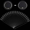 ILantule Pack of 100 Nail Art Tips Ring Stick, Nail