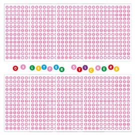 Mini Alphabet Stickers – 1344PCS 0.5 Inch Self Adhesive Vinyl Letters & Numbers for Water Bottles, Journals, Planners, DIY Scrapbook Crafts, Cup Labeling