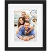 Icona Bay - 8x10 Mat to 5x7 Black Picture Frame