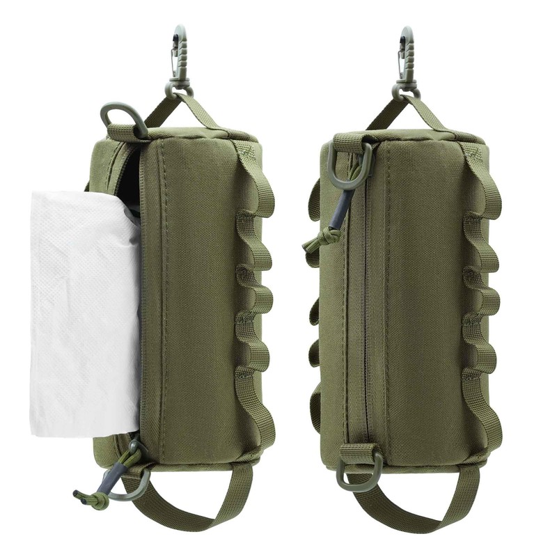 Tactical Molle Admin Pouch Multi-Purpose Modular Utility Tool Bag, Od