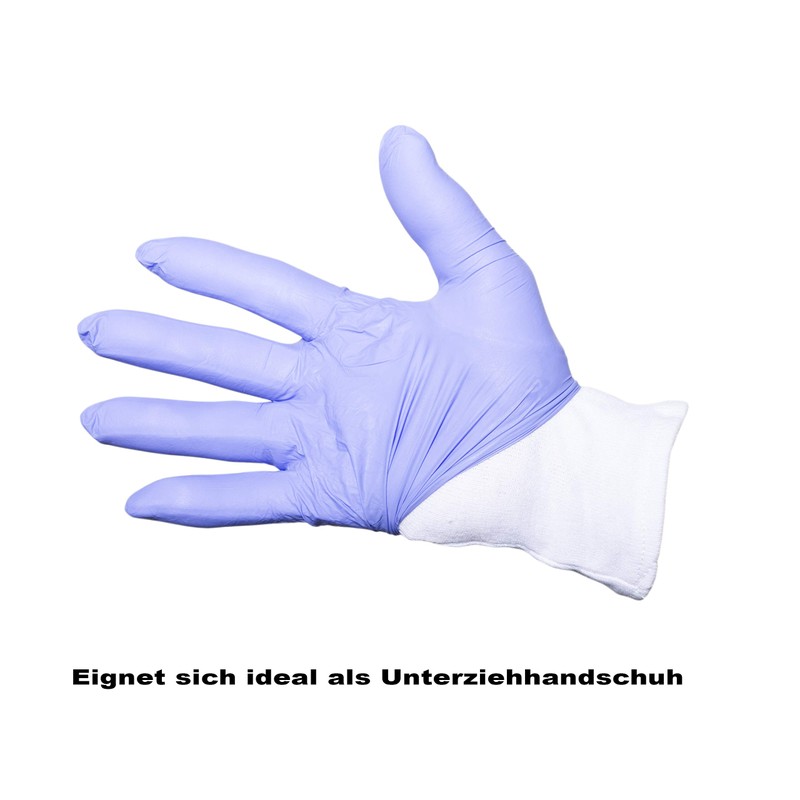 Oekotex Cotton Gloves 12 Pairs Medium Weight White, white, 3101