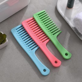 Wide Tooth Detangling Comb, Durable Brush for Styling and Professional Care - Suitable for All Hair Types Including Curly, Long, Wet, Reduces Hair Loss