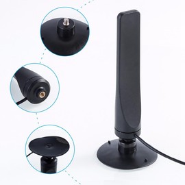 Daiilg 1080P Indoor Digital TV Antenna 1Pcs Booster Active Signal Receiver Amplifier TV Antenna HDTV Mini DVB-T2 Antenna Easy Install Easy to Use