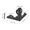 sourcing map 20x20x20mm Metal Box Corner Protectors Edge Guard Iron