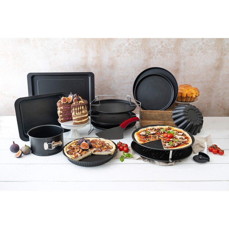 Zenker 7520 Panettone Backform, Springform mit Antihaftbeschichtung, Form in schwarz